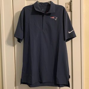 Nike Patriots NWOT Dri-Fit On-Field Shirt: Stretch, Snap V-Neck, NE Patriots NFL